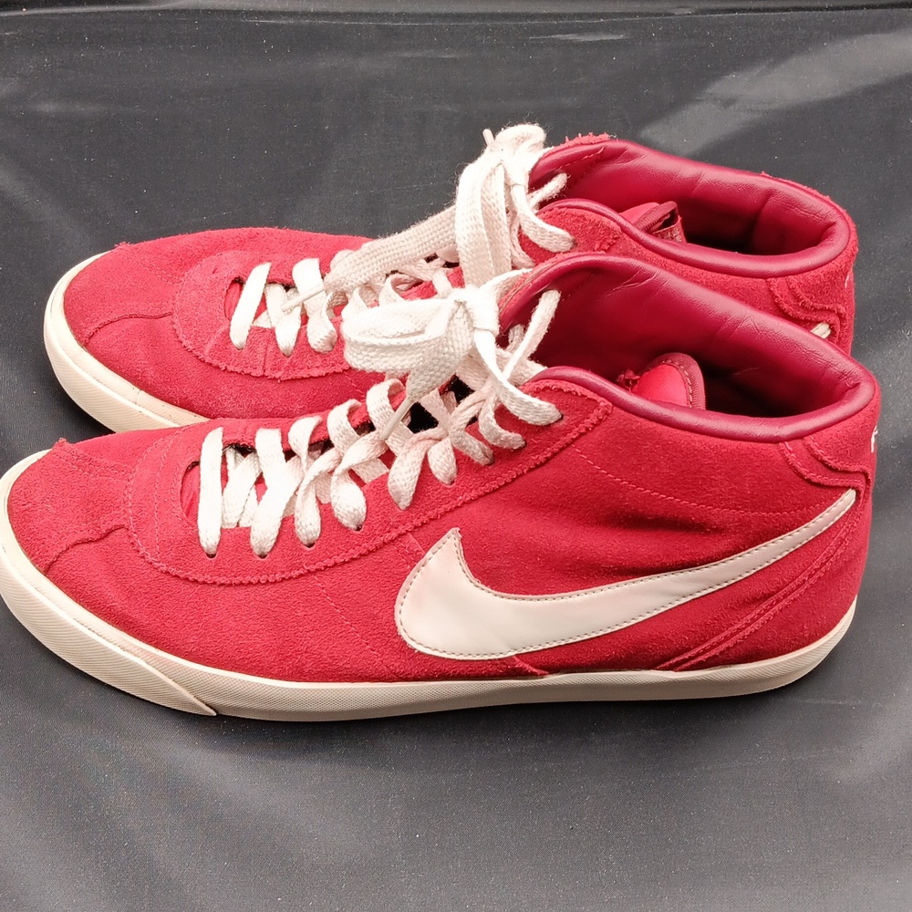Nike Bruin Mid Gym Men's Sunlight Red/White Size 11 Shoes - Picture 3 of 7